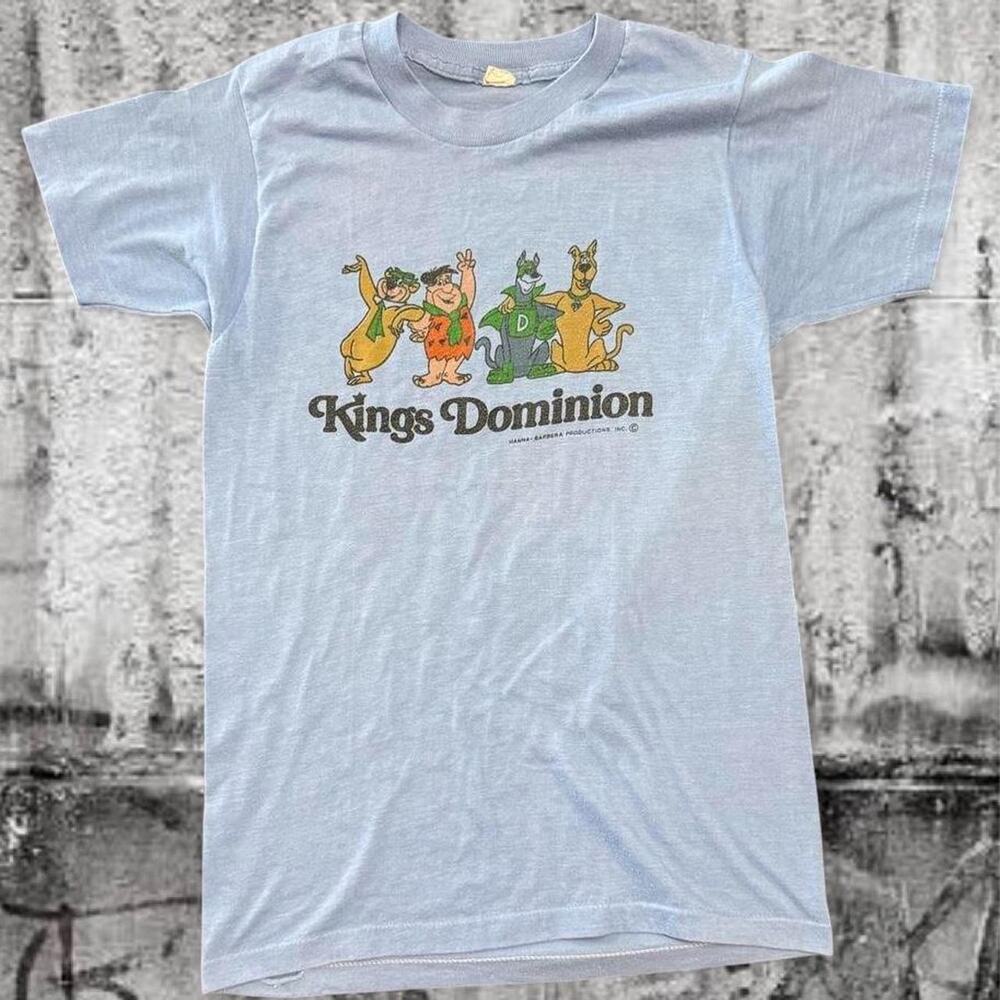 Vintage Kings Dominion Hanna-Barbera Flintstones Scooby-Doo T-Shirt Small
